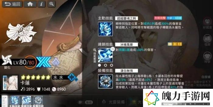 《白夜极光》卡莲怎么养成 水系光灵卡莲养成方式分享