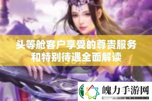 头等舱客户享受的尊贵服务和特别待遇全面解读