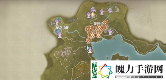无限暖暖花愿镇雕像位置