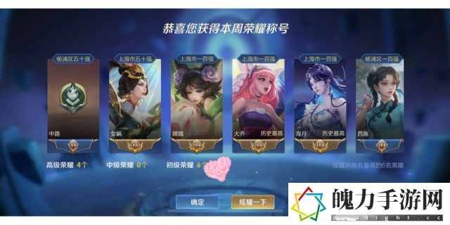 王者荣耀周一上榜了没有称号