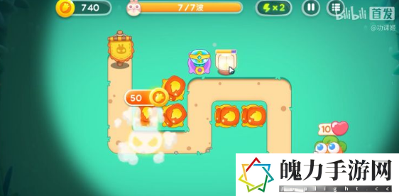保卫萝卜4卧兔藏龙第23关满星打法技巧一览