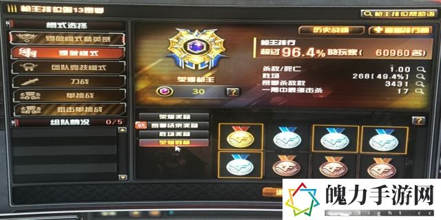 cf排位等级怎么看
