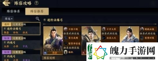 战地无疆部曲阵容推荐