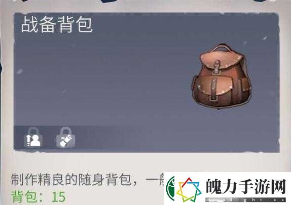 冰原守卫者背包容量不足