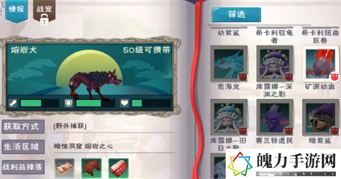 创造与魔法地火深渊饲料有哪些.png